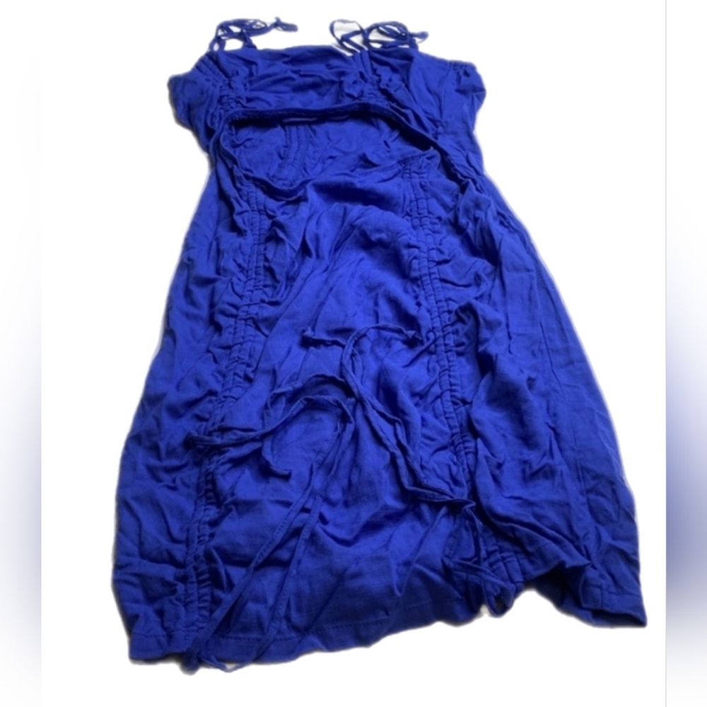 Wild Fable women’s Blue Cinch Dress. Size   L mini straps